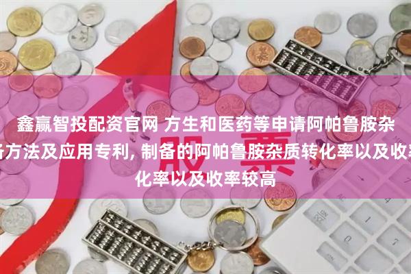 鑫赢智投配资官网 方生和医药等申请阿帕鲁胺杂质制备方法及应用专利, 制备的阿帕鲁胺杂质转化率以及收率较高