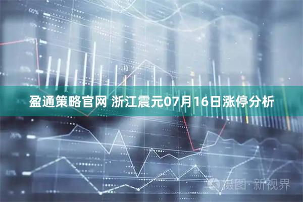 盈通策略官网 浙江震元07月16日涨停分析