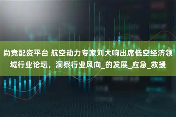 尚竞配资平台 航空动力专家刘大响出席低空经济领域行业论坛，洞察行业风向_的发展_应急_救援