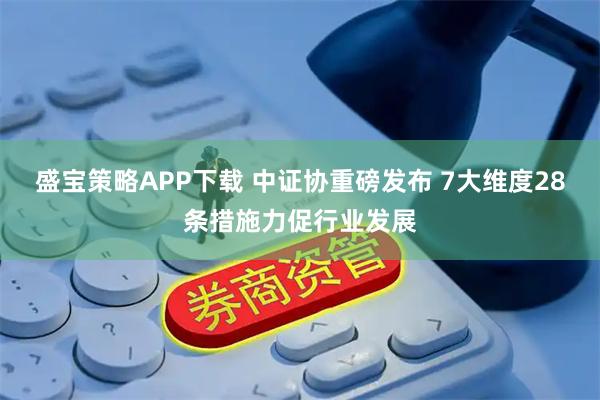 盛宝策略APP下载 中证协重磅发布 7大维度28条措施力促行业发展